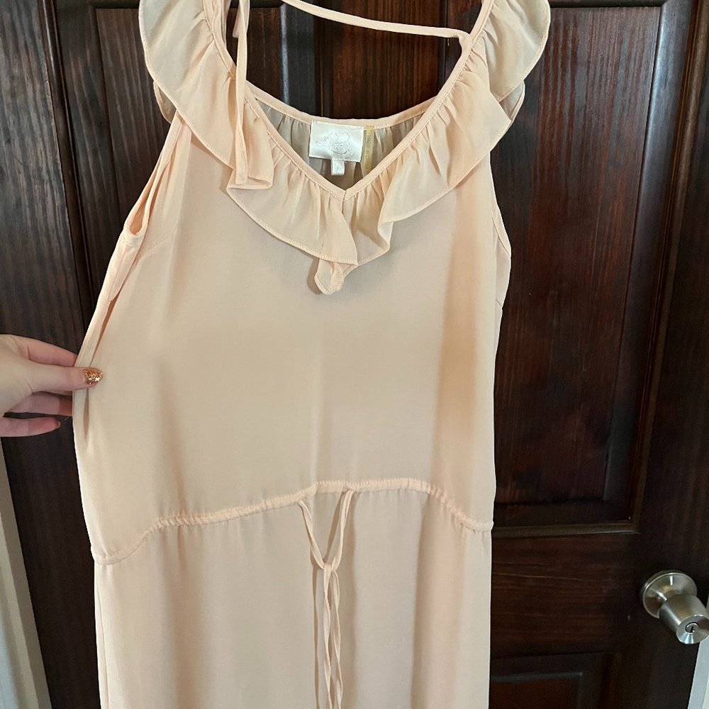Luluria Pale Pink Mini Dress, Size L